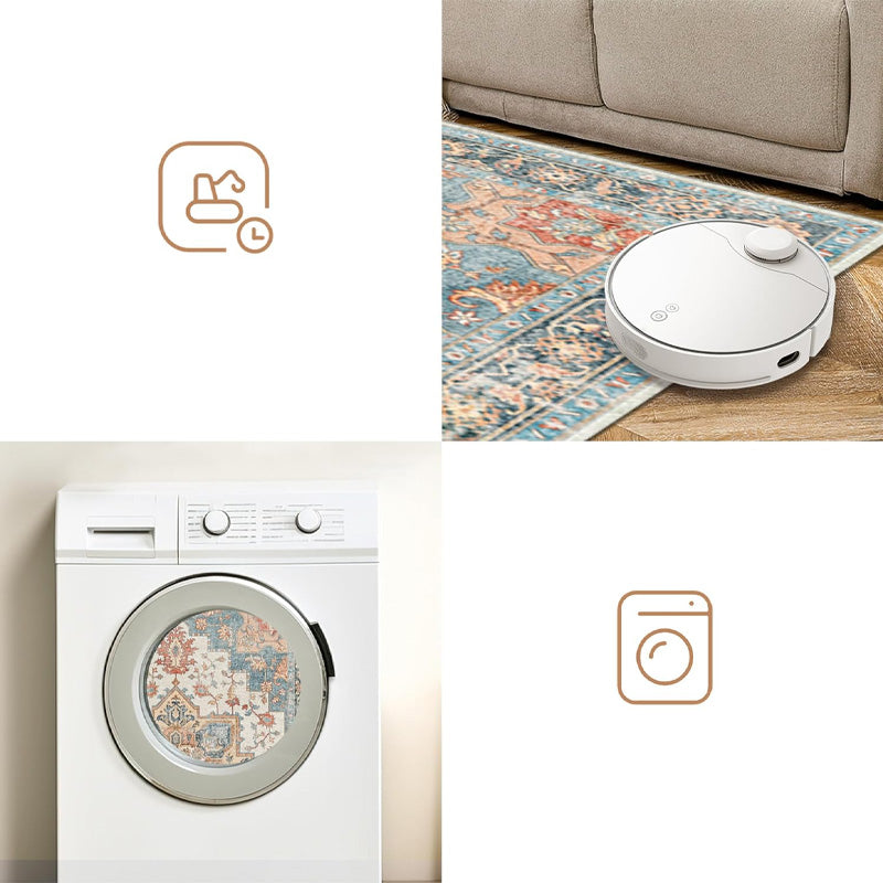 Tapis de cuisine bohémiens lavables et antidérapants