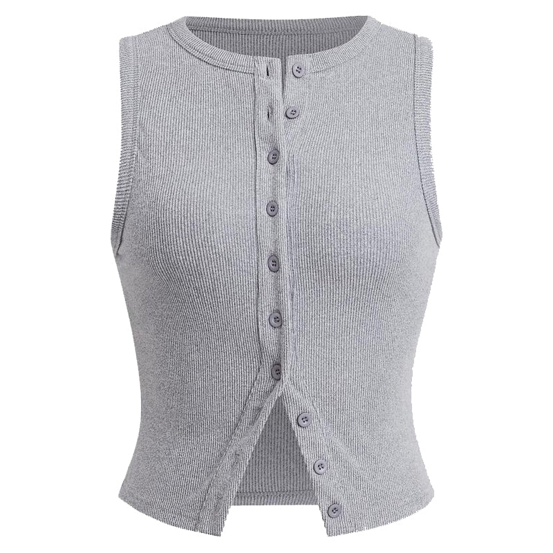 Gilet boutonné sans manches