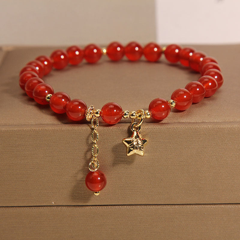 Bracelet Agate Rouge