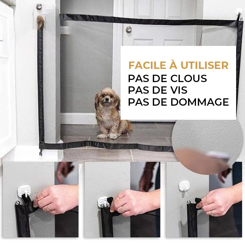 Barrière de Porte Pliable pour Animaux
