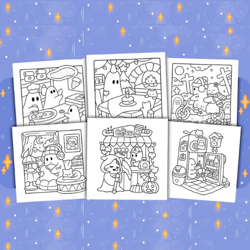Livre de coloriage Spooky Cutie Broché