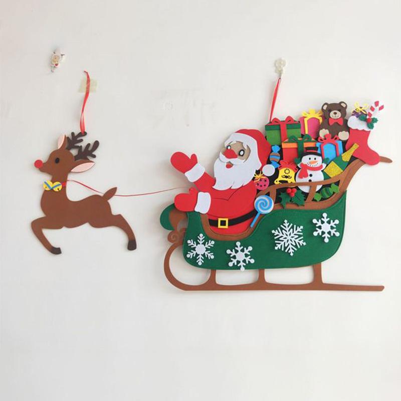 Arbre de Noël en Feutre Bricolage (Meilleur Cadeau pour Les Enfants)
