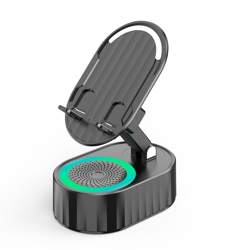 Enceinte Bluetooth sans fil à induction audio 5 en 1 avec support de téléphone