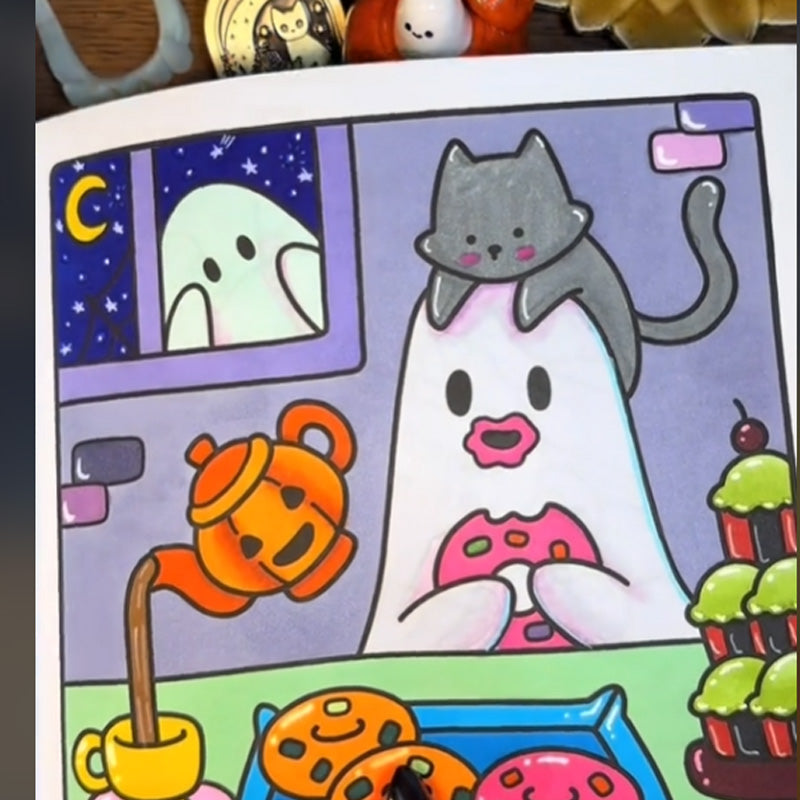 Livre de coloriage Spooky Cutie Broché
