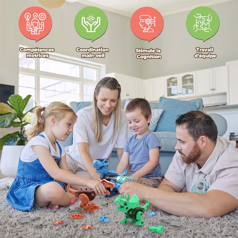 Jouets de construction de dinosaures pour enfants