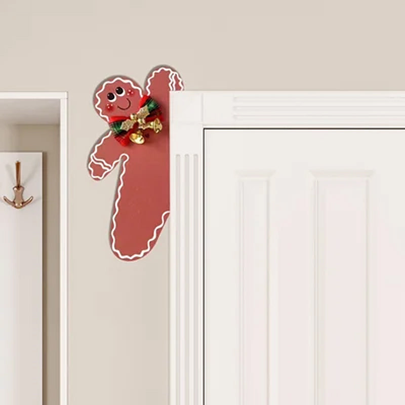 Décoration de cadre de porte bonhomme en pain d'épices