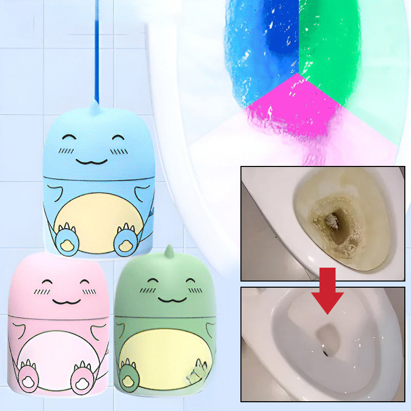 Bouteille de nettoyant pour toilettes dinosaure mignon