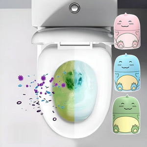 Bouteille de nettoyant pour toilettes dinosaure mignon