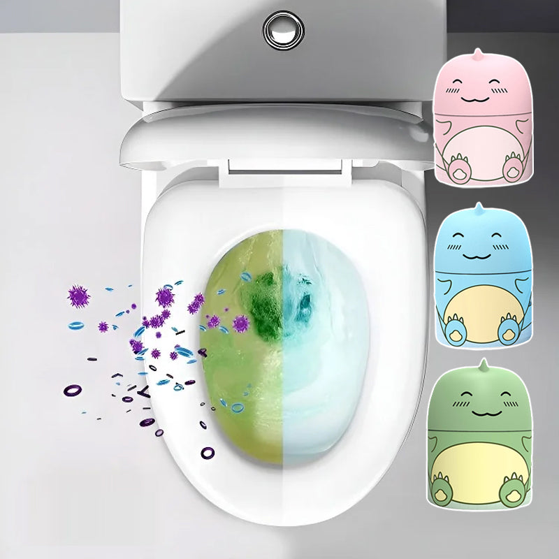 Bouteille de nettoyant pour toilettes dinosaure mignon