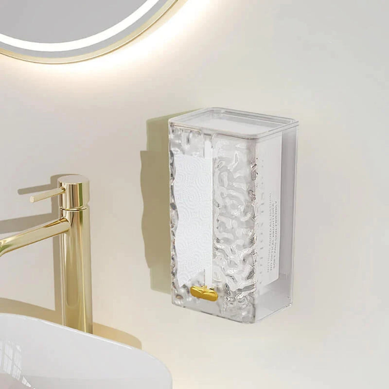Étui organisateur de gants de toilette en tissu