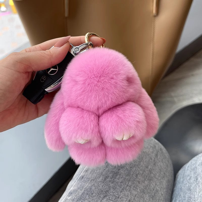 Pendentifs Soft Bunny PomPom faits à la main (version emballée)