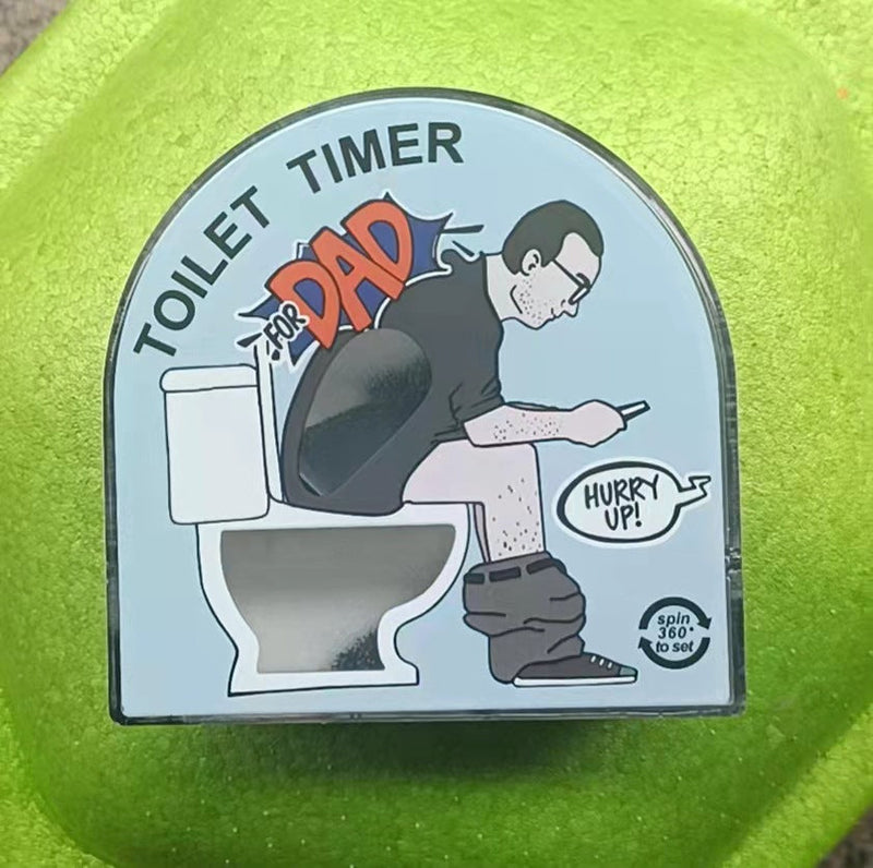 Minuterie de sablier en forme de toilette