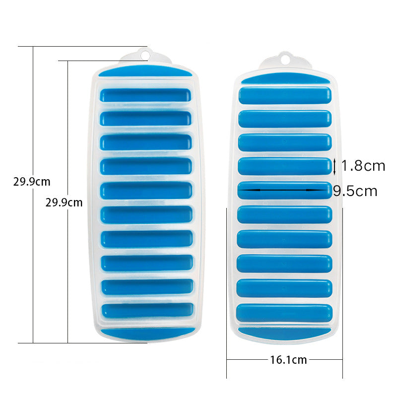 Bac à glaçons étroit en silicone