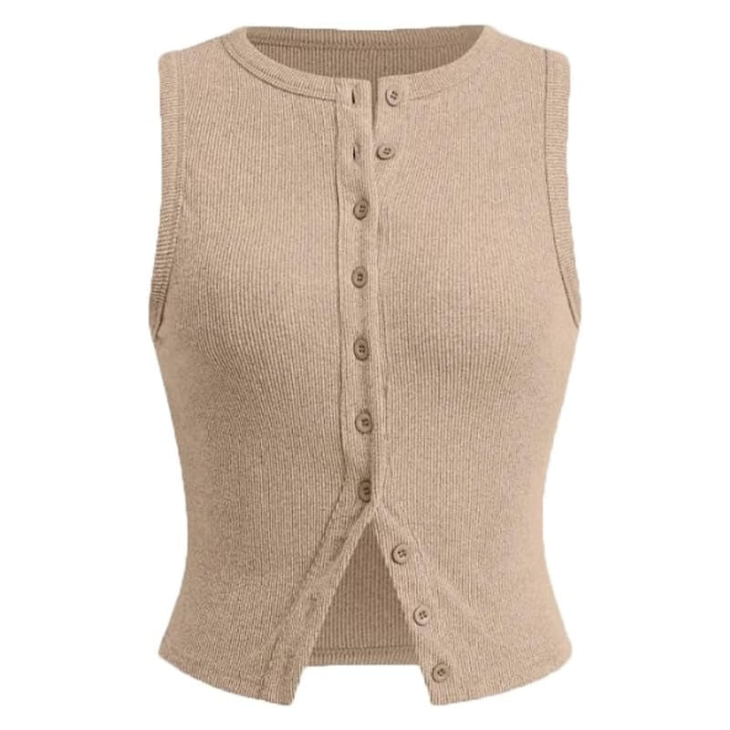 Gilet boutonné sans manches