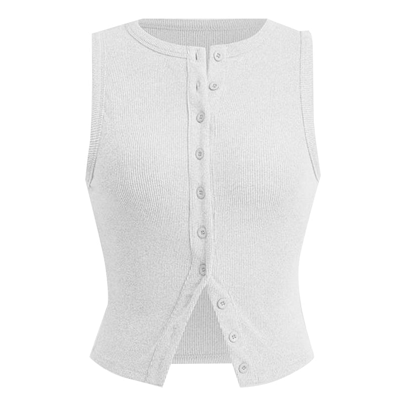 Gilet boutonné sans manches