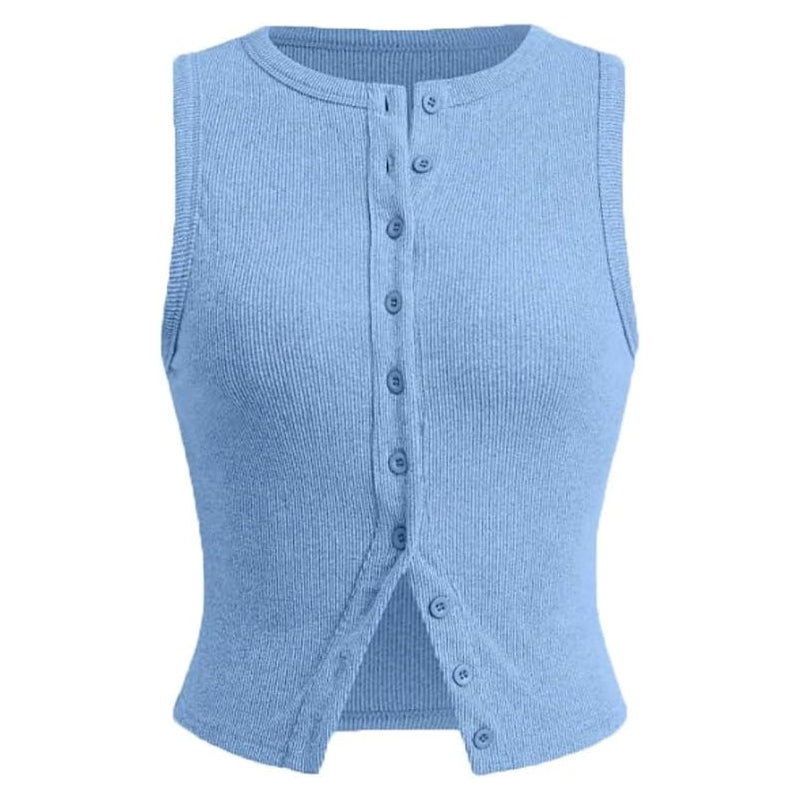 Gilet boutonné sans manches