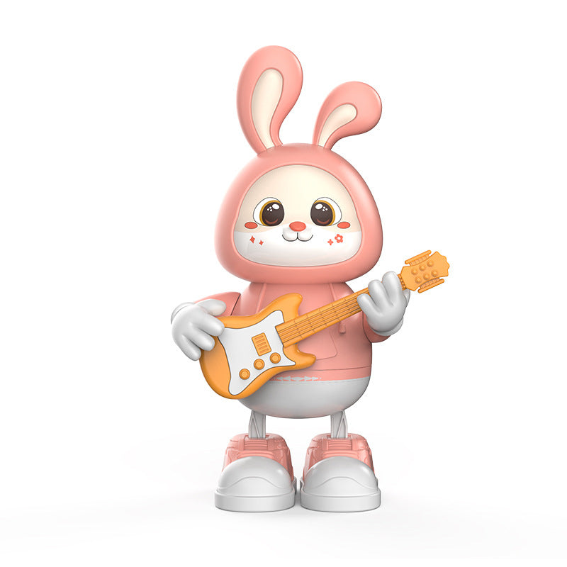 Adorable lapin guitariste jouet