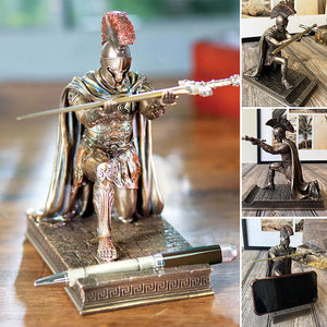 Porte-stylos en forme de chevalier
