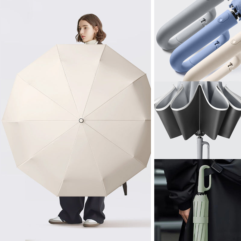 Parapluie renforcé coupe-vent à boucle créative