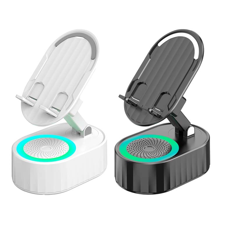 Enceinte Bluetooth sans fil à induction audio 5 en 1 avec support de téléphone