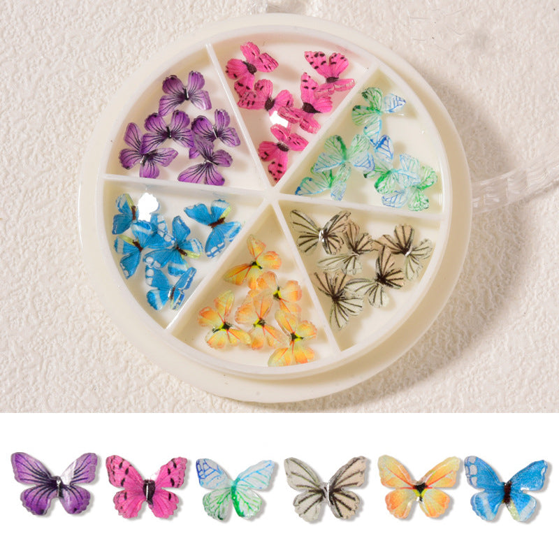 Ornements de papillon d'ongle
