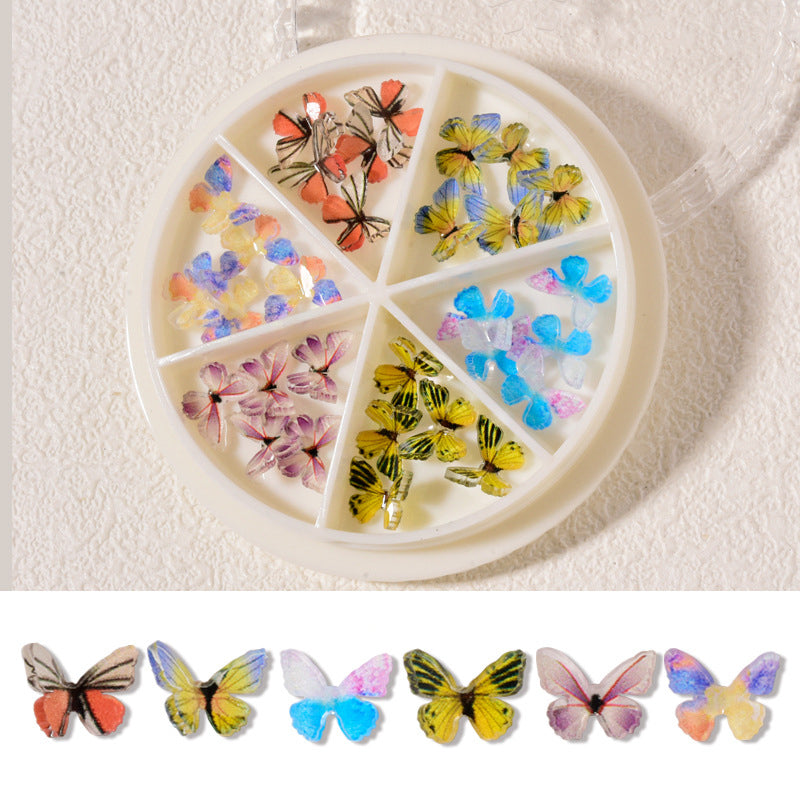 Ornements de papillon d'ongle
