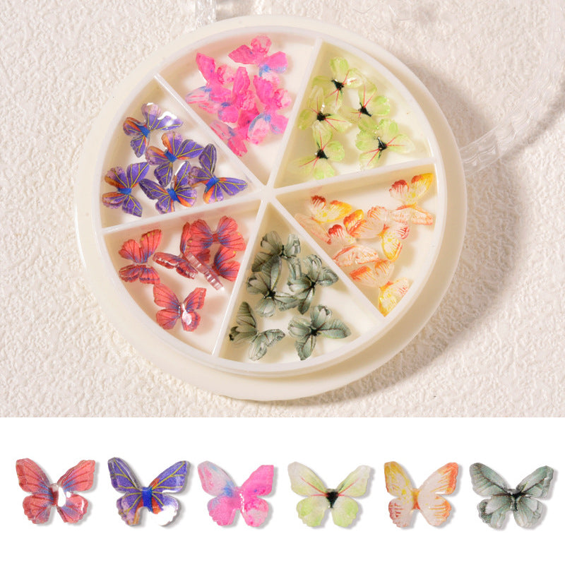 Ornements de papillon d'ongle