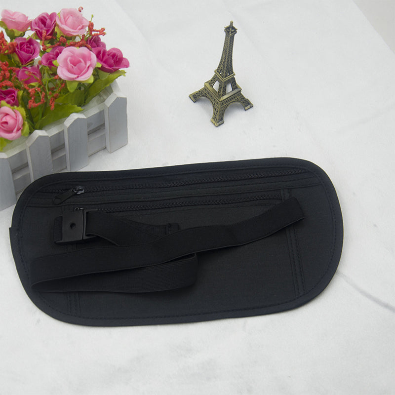 Sac banane sport ajustable avec poches zippées