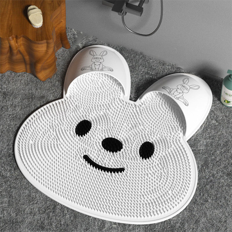 Tapis de bain en forme de lapin