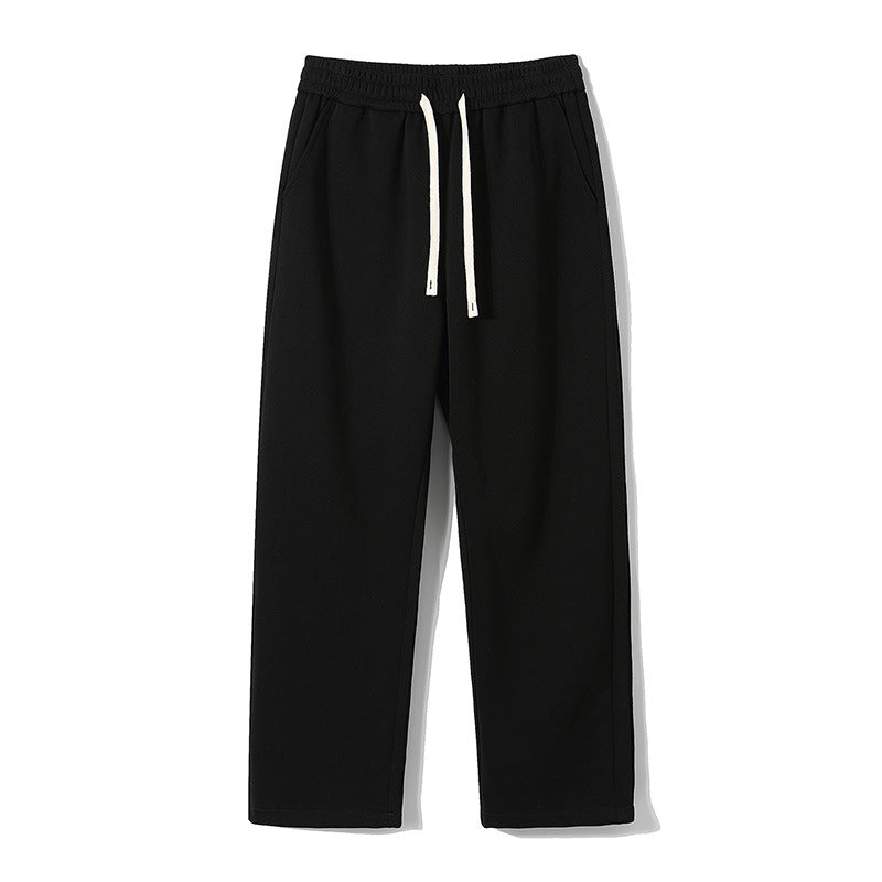 Pantalon de survêtement solide à taille coulissante pour hommes