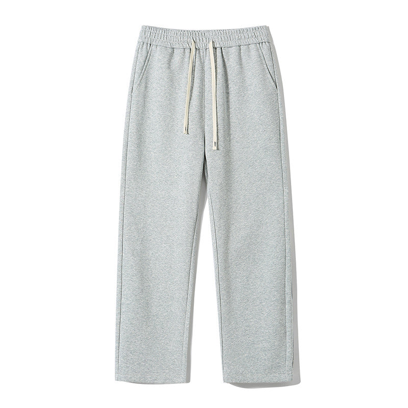 Pantalon de survêtement solide à taille coulissante pour hommes
