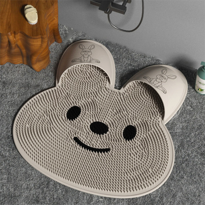 Tapis de bain en forme de lapin