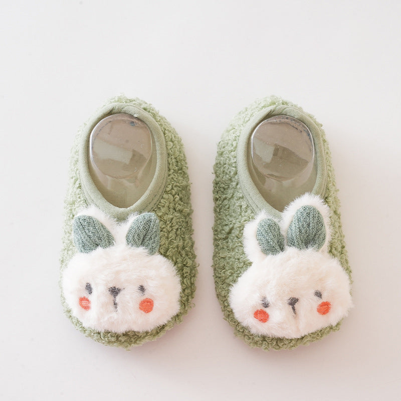 Chaussures chaussettes mignonnes en fourrure pour bébé