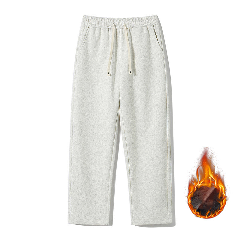 Pantalon de survêtement solide à taille coulissante pour hommes