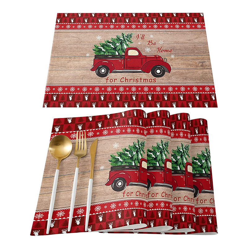 Sets de table Plaid de Noël