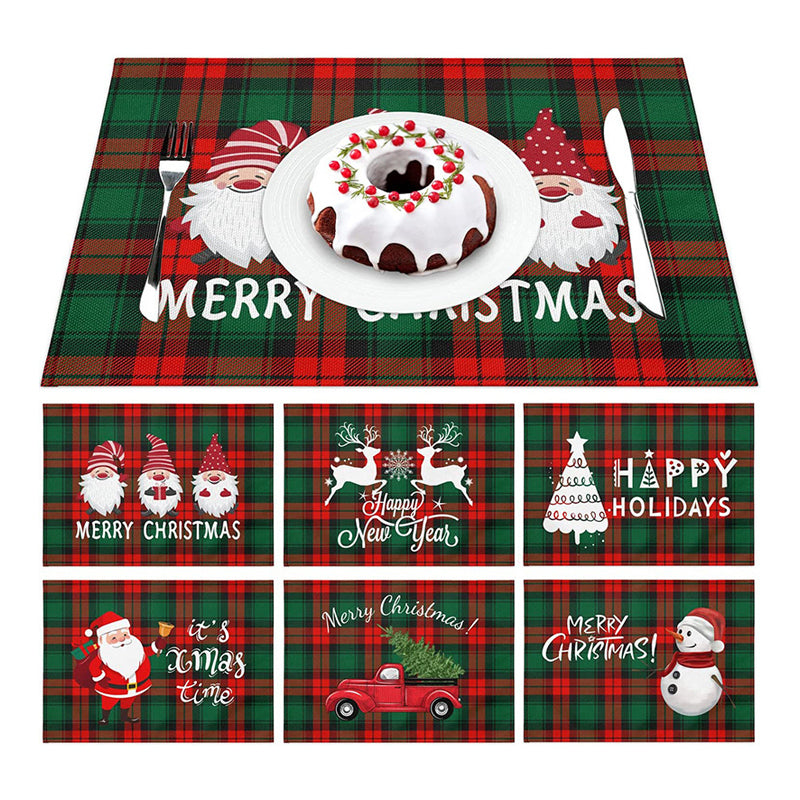 Sets de table Plaid de Noël