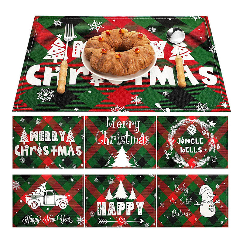 Sets de table Plaid de Noël
