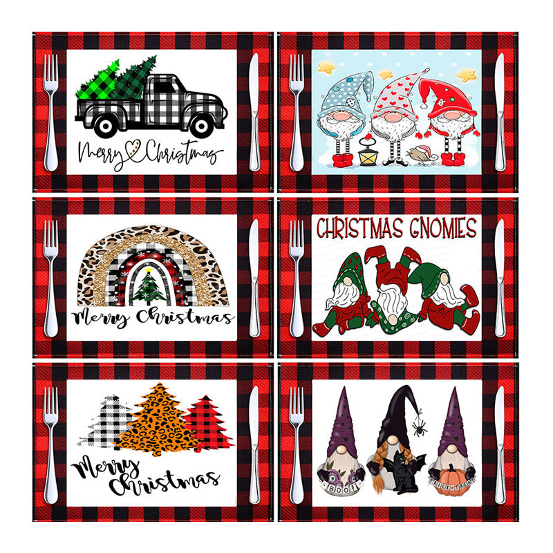 Sets de table Plaid de Noël