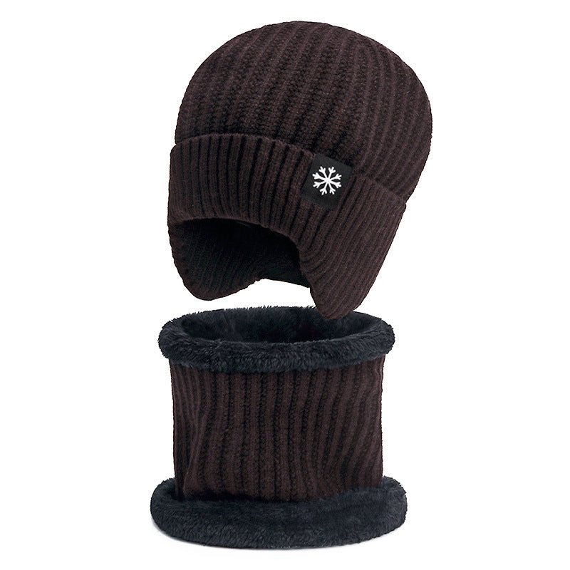Ensemble de bonnets d'hiver et d'écharpes Bonnet chaud en tricot