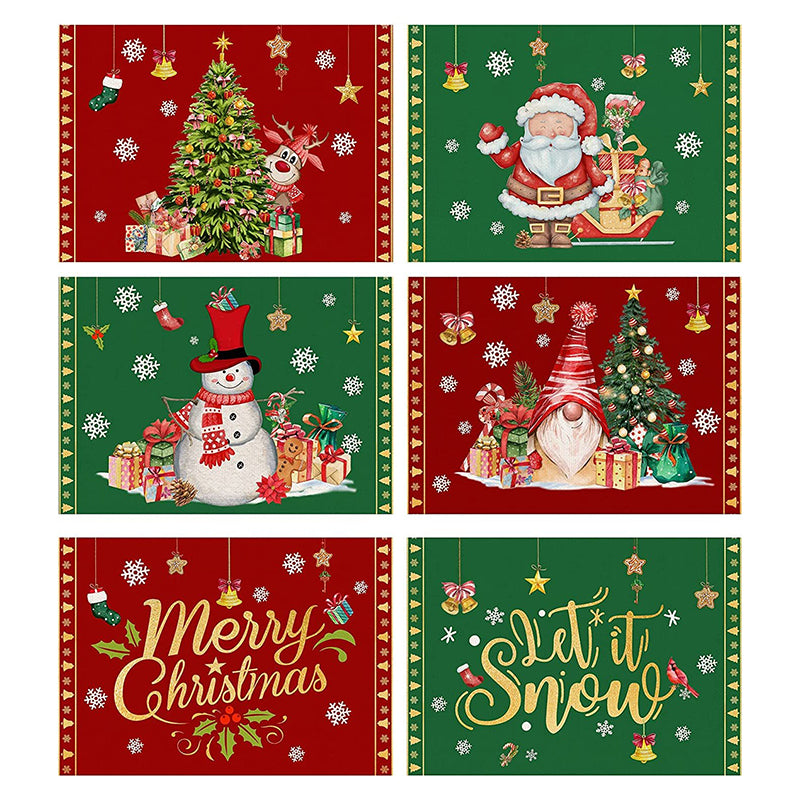 Sets de table Plaid de Noël