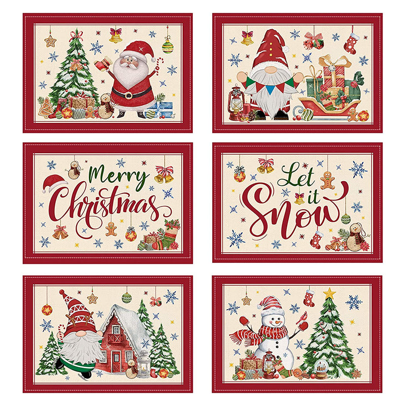 Sets de table Plaid de Noël