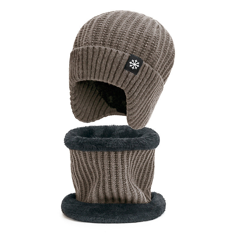 Ensemble de bonnets d'hiver et d'écharpes Bonnet chaud en tricot