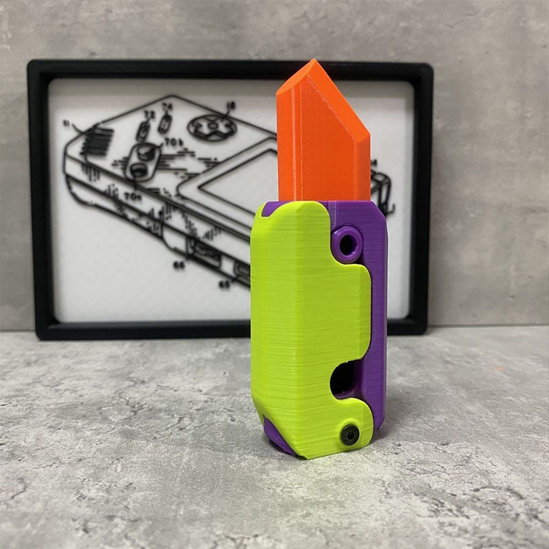 Jouet de décompression de couteau de carotte de gravité 3D