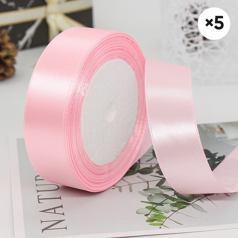 Ruban décoratif extérieur de couleur unie (5 rouleaux)