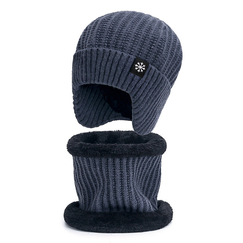 Ensemble de bonnets d'hiver et d'écharpes Bonnet chaud en tricot