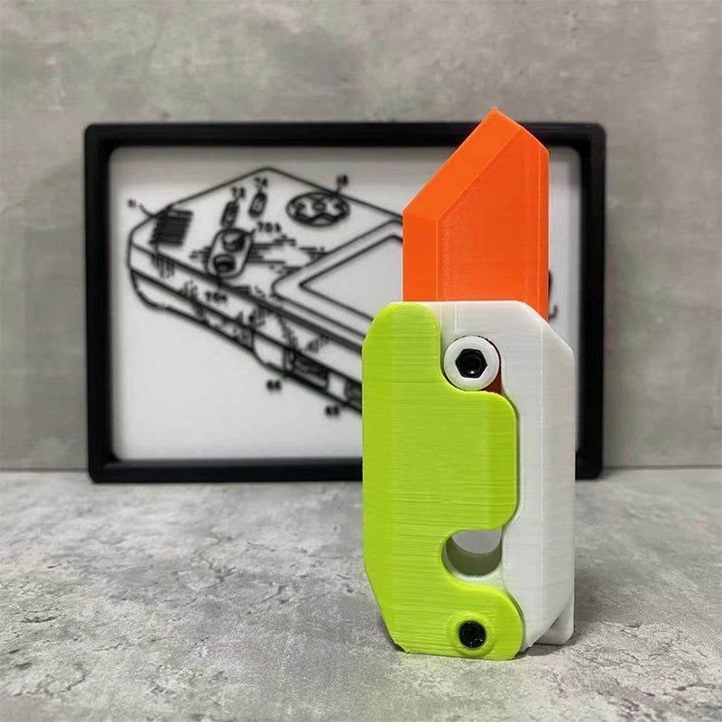 Jouet de décompression de couteau de carotte de gravité 3D