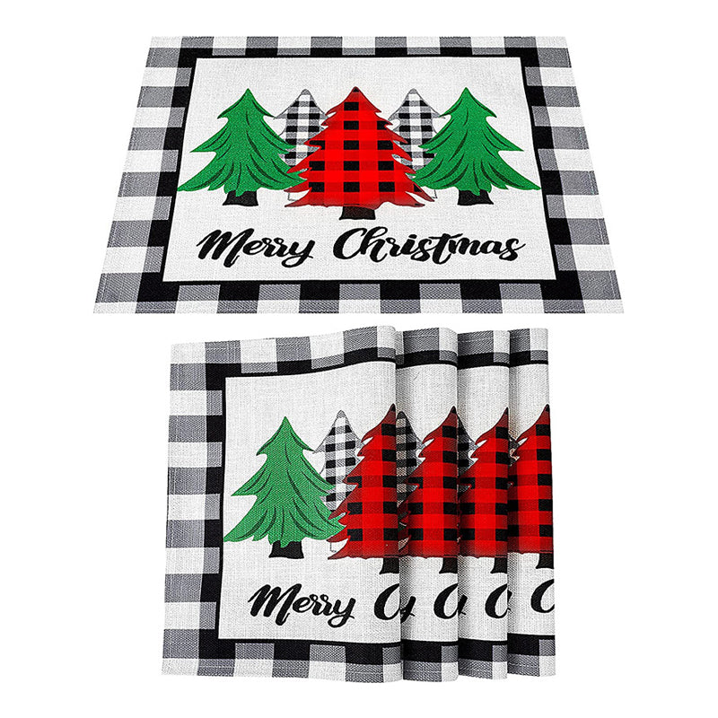Sets de table Plaid de Noël