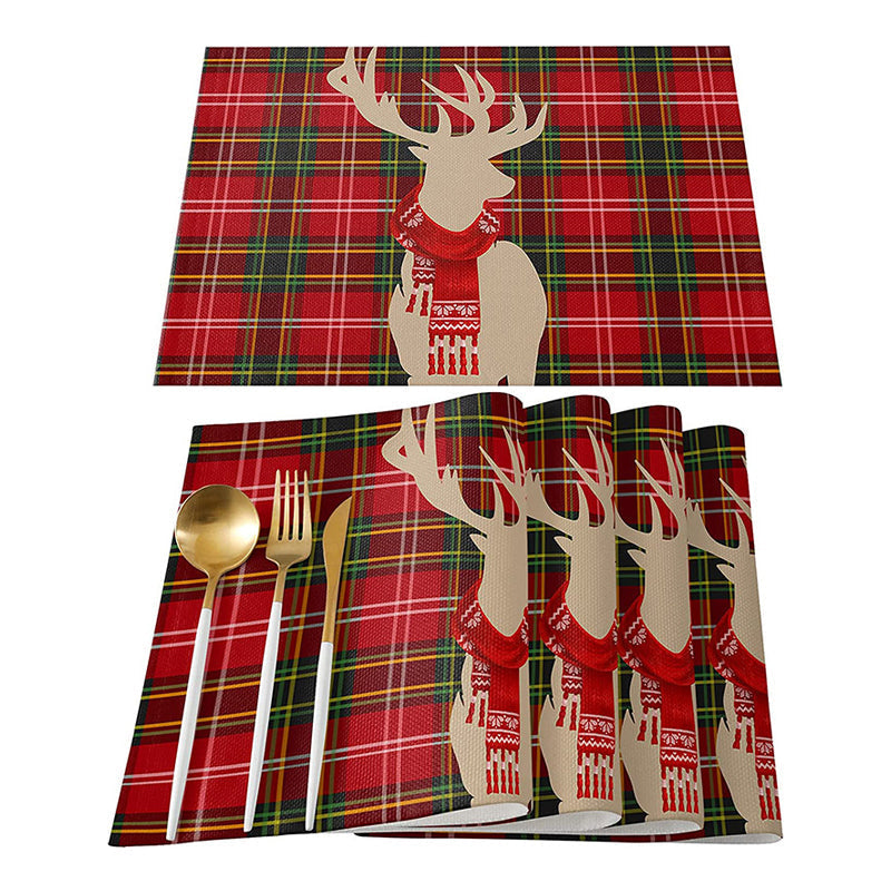 Sets de table Plaid de Noël