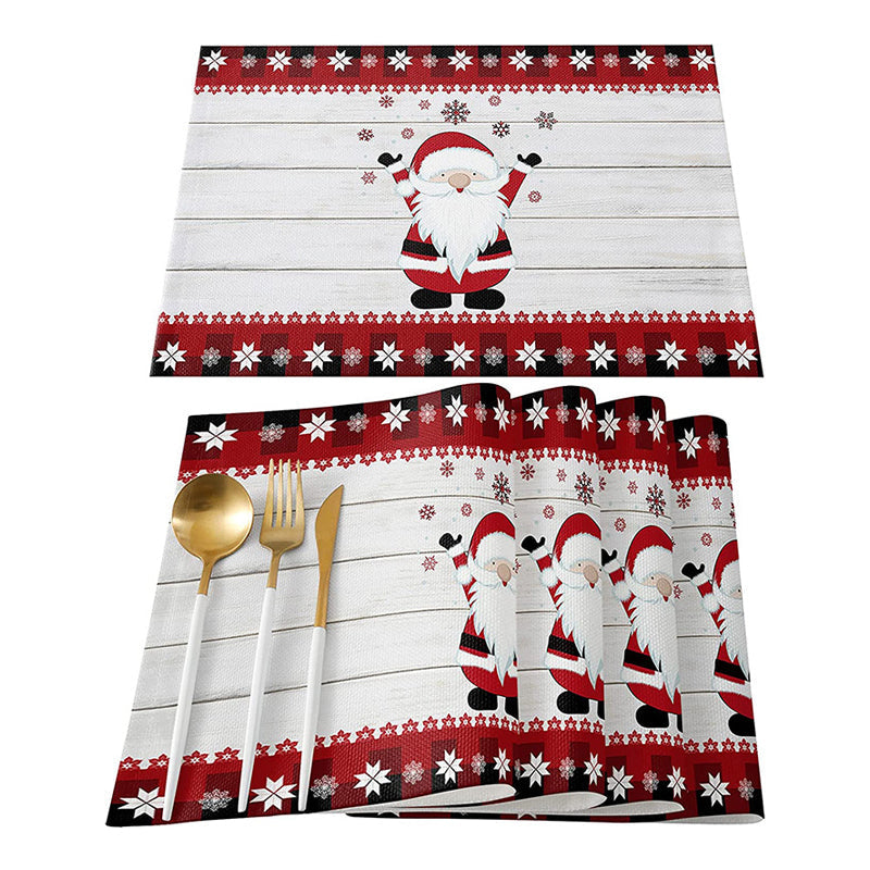 Sets de table Plaid de Noël