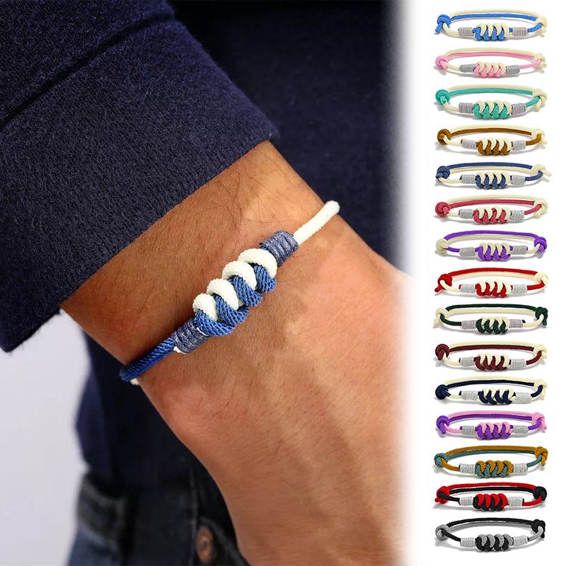 Bracelet tressé en fil milanais